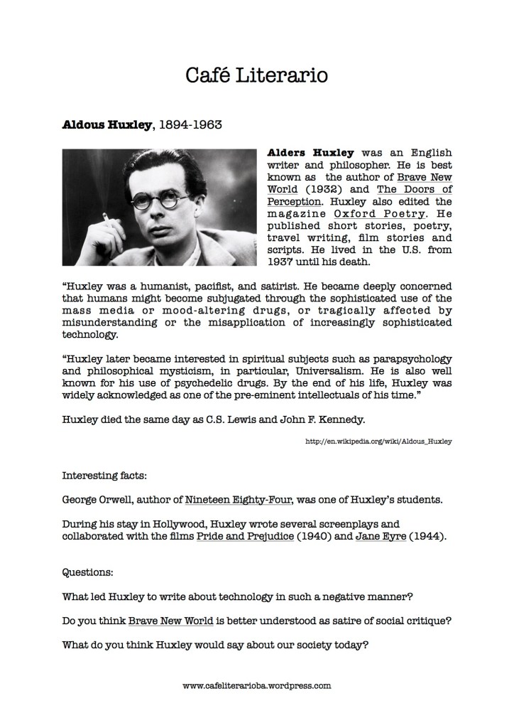 Aldous Huxley